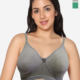 In Care Women Pack of 2 Cut and Sew Pure Cotton Medium Coverage Bra-picture-6