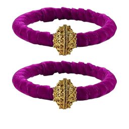Vidhya Kangan Pink Brass Bangles-image-99