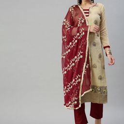 Maroosh Embroidered Unstitched Dress Material-picture-2