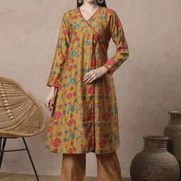 FASHOR Women Floral Printed Regular Kurta with Palazzos-picture-43