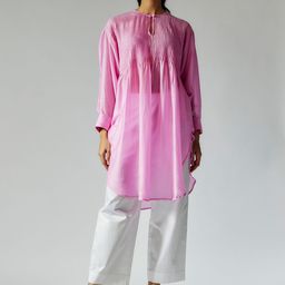 Maisolos Round Neck Cotton Linen Tunic With Trousers-image-19