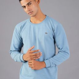 V-Mart Men Self Design Round Neck Pullover Fancy Cotton Casual Sweatshirt-picture-7