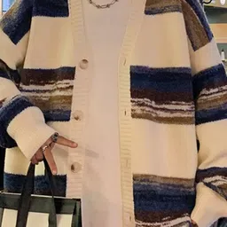 StyleCast Men Striped Open Front Jacket image 5