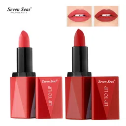 Seven Seas Set of 2 Lip To Lip Matte Lipstick - Castro 309 & Matte Red 312-12