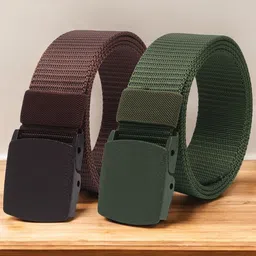 Provogue Men Pack Of 2 Textured Belt-image-8