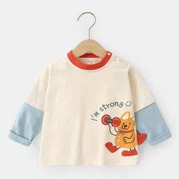 YK Kids Graphic Printed Round Neck Cotton T-shirt-36