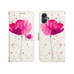 PEEPERLY Floral Printed iPhone 15 Pro Flip Case Mobile Accessories-20