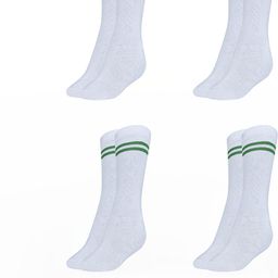 MUKHAKSH Unisex White Socks-image-94
