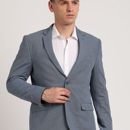 Turtle Self Design Single-Breasted Casual Blazer-82