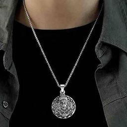 RV Jewels Silver-Plated Circular Pendants with Chains-image-66