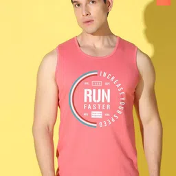 WOOSTRO Pack Of 2 Pure Combed Cotton Gym VestsVWS26(RUN PEACH)(PLAIN ORANGE)-image-12