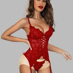 VAGHBHATT Net Baby Doll image 3