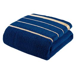 Story@home Blue & Gold-Toned 1 Terry Cotton 400 GSM Bath Towel-45