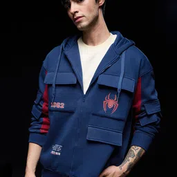 The Souled Store Men Printed Hooded Sweatshirt-image-67