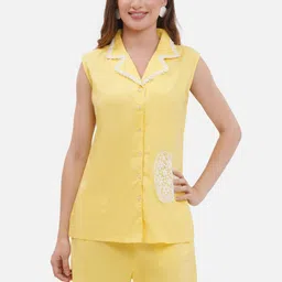 bellamia Embroidered Heart Shirt With Trouser Co-Ords-image-17
