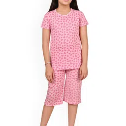 BAESD Girls Pure Cotton Conversational Printed Night suit-picture-38