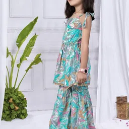 Hikuj baby girls Kurta and sharara Set Ethnic co-ord set-16