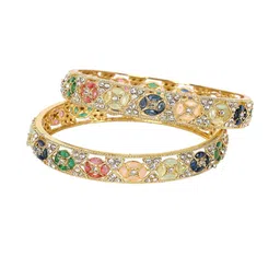 Oneys Collection Multi-Coloured Alloy Bangle-image-6