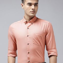 Arrow Manhattan Slim Fit Textured Pure Cotton Formal Shirt-picture-16