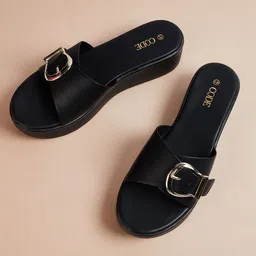 CODE by Lifestyle Platform Sandals with Buckles-image-11