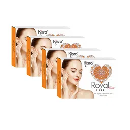 KISRA Set Of 4 Royal Heart Soap To Reduce Wrinkles - 75 g Each image 1