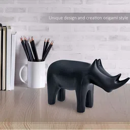 Cortina Black Animals And Birds Ceramic Figurine Showpiece-image-0