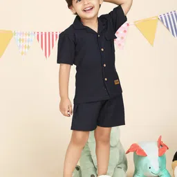 Polka Tots Boys Shirt with Shorts-34