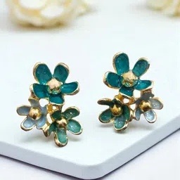 AVANT-GARDE PARIS Gold-Plated Floral Shaped Studs-image-73