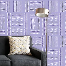 ArtzFolio Printed UV-Resistant Anti-Bacterial Hand Drawn Tribal Stitches Peel & Stick Wallpaper-image-29