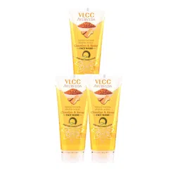 VLCC Set Of 3 Ayurveda Natural Fairness Chandan & Kesar Face Wash - 100 ml Each-45