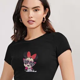 sollobell Ombre Print Cotton Crop Top-picture-2
