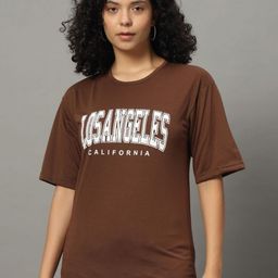 TOGS & TERRE Women Typography Printed Round Neck Cotton Oversized T-shirt-picture-23
