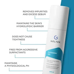 GELTEK Face Cleansing Gel - 200 ml image 4
