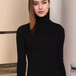 DressBerry Women High Neck Asymmetric Hem Top-image-59