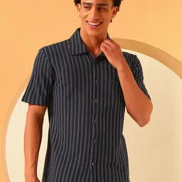 GLITO Men Multi Stripes Opaque Striped Casual Shirt-image-96