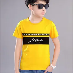 Dagcros Boys Yellow Tshirts-image-82