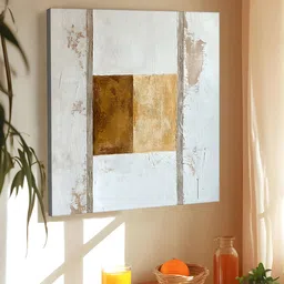 Art Street White & Brown Single Piece Canvas Abstract Printed Wall Art-picture-8