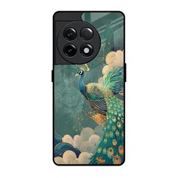 QRIOH Cloud Glider Printed Sleek & Lightweight Silicone OnePlus 11R 5G Glass Back Case-picture-41