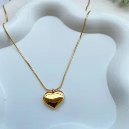 Palli Creation Gold-Plated Heart Shaped Pendants with Chains-27