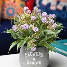 MARKET99 Lavender 2 Pieces Lavender Artificial Flower With Pot-36