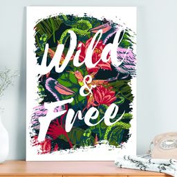 Myntra Elegant Homes Wild & Free Stretched Canvas Painting 16x22 Inch-image-1