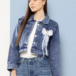 The Roadster Lifestyle Co Self-Design Denim Jacket-22