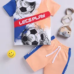 LITTLE NINJA Boys Printed T-shirt with Shorts-56