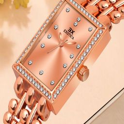 Exotica Fashion Women Brass Embellished Dial & Stainless Steel Bracelet Style Straps Analogue Watch-image-68