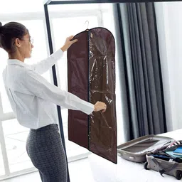 Kuber Industries Brown Set of 1 Regular Suit Organiser Organisers-36