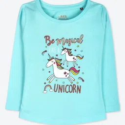 ariel Girls Set of 2 Graphic Round Neck Regular Fit Printed T-shirt-3