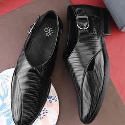 House of Pataudi Men Peshawari Shoe Style Sandals-picture-3