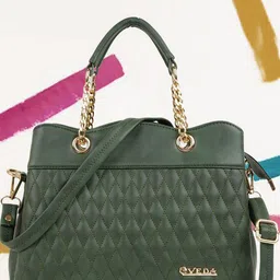 EVEDA Women Solid Structured Satchel Bag-41