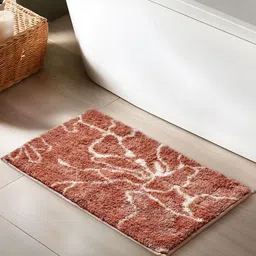 Home Centre Mekong Brown & White Printed 1800 GSM Anti-Slip Bath Rugs-image-53