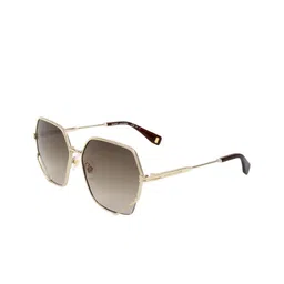 MARC JACOBS Women Brown Lens & Gold-Toned Rectangle Sunglasses with-picture-2